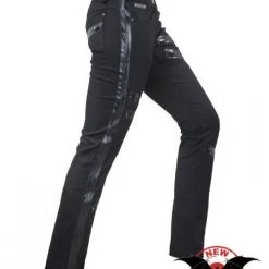 Queen Of Darkness Pants With Black Zippers