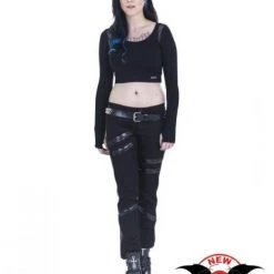 Queen Of Darkness Pants With Black Zippers