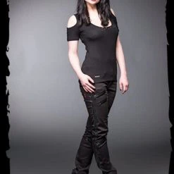 Queen Of Darkness Pants With Black Zippers