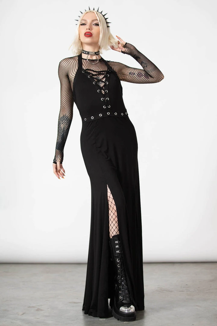 Killstar Women's Stuff Tristania Maxi Halter Dress 11 Killstar Women's Stuff Tristania Maxi Halter Dress