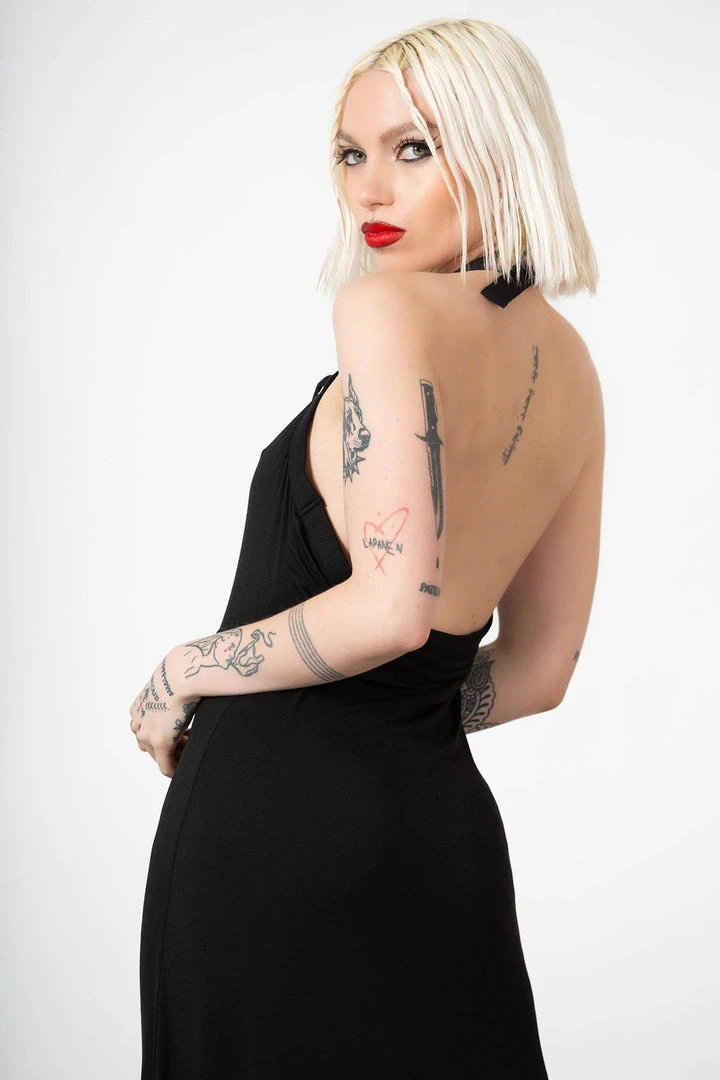 Killstar Women's Stuff Tristania Maxi Halter Dress 7 Killstar Women's Stuff Tristania Maxi Halter Dress