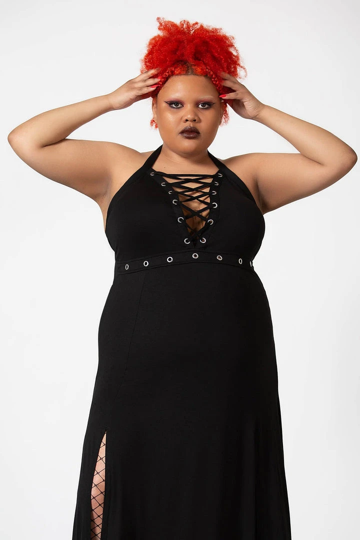 Killstar Women's Stuff Tristania Maxi Halter Dress 5 Killstar Women's Stuff Tristania Maxi Halter Dress