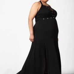 Killstar Women's Stuff Tristania Maxi Halter Dress 16 Killstar Women's Stuff Tristania Maxi Halter Dress