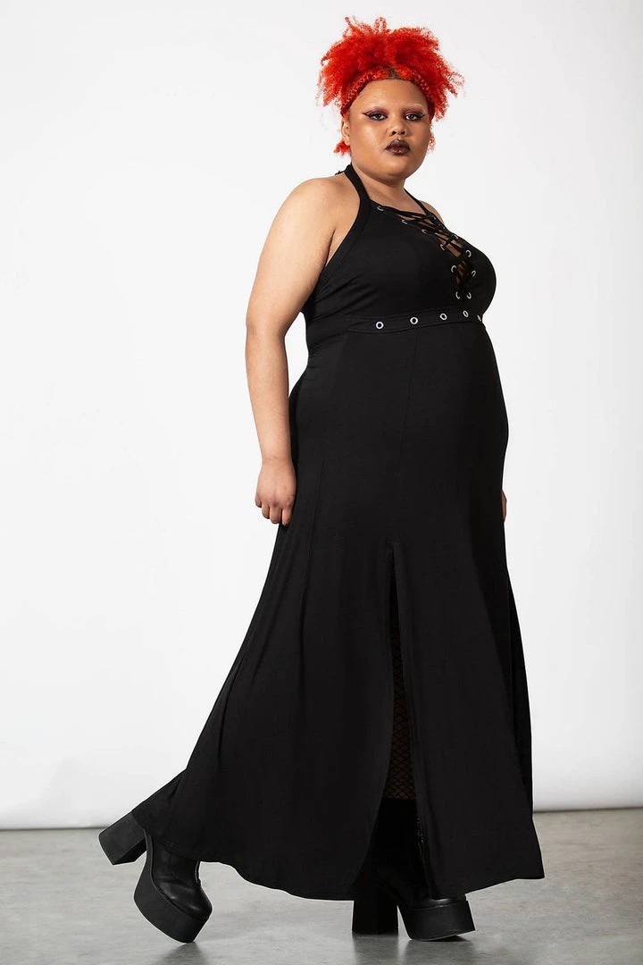 Killstar Women's Stuff Tristania Maxi Halter Dress 4 Killstar Women's Stuff Tristania Maxi Halter Dress