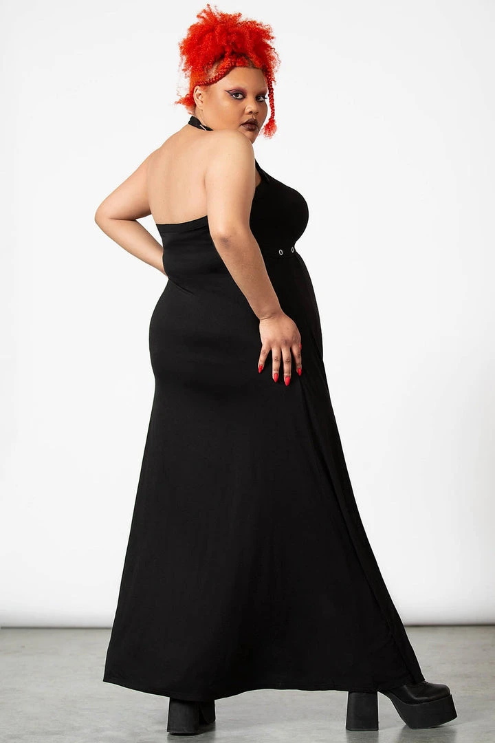 Killstar Women's Stuff Tristania Maxi Halter Dress 3 Killstar Women's Stuff Tristania Maxi Halter Dress