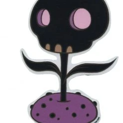 Poster Pop Tara McPherson Black Skull Flower Sticker Gift Ideas