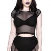 Killstar Wildchild Fishnet Top - Black Women's Stuff