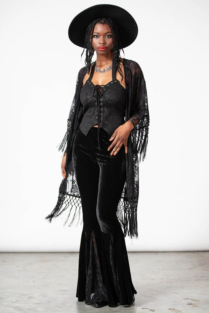 Killstar Women's Stuff Witch Hazel Lace Kimono 1 Killstar Women's Stuff Witch Hazel Lace Kimono