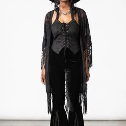 Killstar Women's Stuff Witch Hazel Lace Kimono 16 Killstar Women's Stuff Witch Hazel Lace Kimono