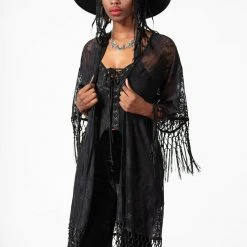 Killstar Women's Stuff Witch Hazel Lace Kimono 15 Killstar Women's Stuff Witch Hazel Lace Kimono
