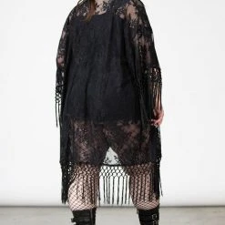 Killstar Women's Stuff Witch Hazel Lace Kimono 12 Killstar Women's Stuff Witch Hazel Lace Kimono