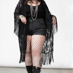 Killstar Women's Stuff Witch Hazel Lace Kimono 11 Killstar Women's Stuff Witch Hazel Lace Kimono