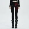 Punk Rave Women's Stuff Punk Blood Dark Denim Women's Pants