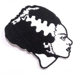 Rock Rebel Bride Of Frankenstein Patch - Black & White Gift Ideas