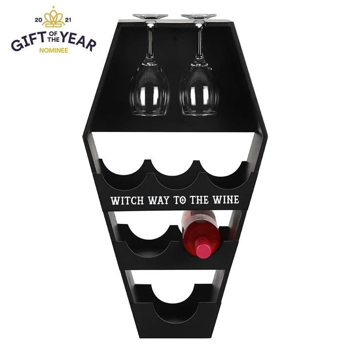Gothic Gifts Gift Ideas Coffin Wine Shelf 1 Gothic Gifts Gift Ideas Coffin Wine Shelf