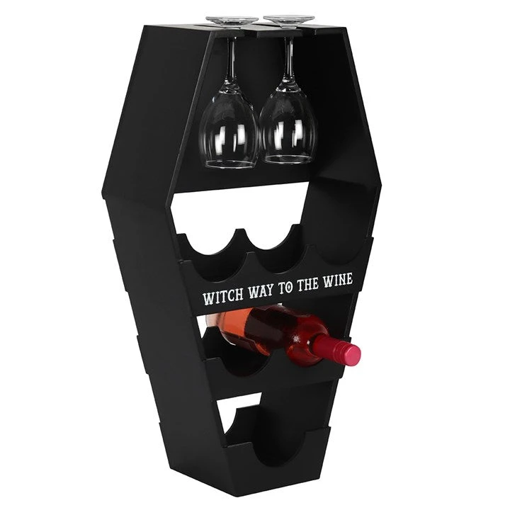 Gothic Gifts Gift Ideas Coffin Wine Shelf 3 Gothic Gifts Gift Ideas Coffin Wine Shelf