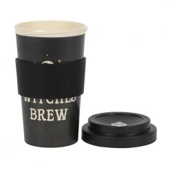 Gothic Gifts Witches Brew Eco Bamboo Travel Mug