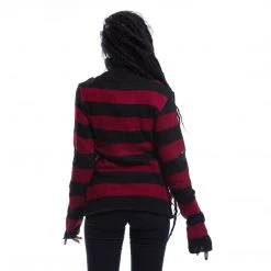 Vixxsin Annabella Distressed Sweater - Black/Reed Women's Stuff