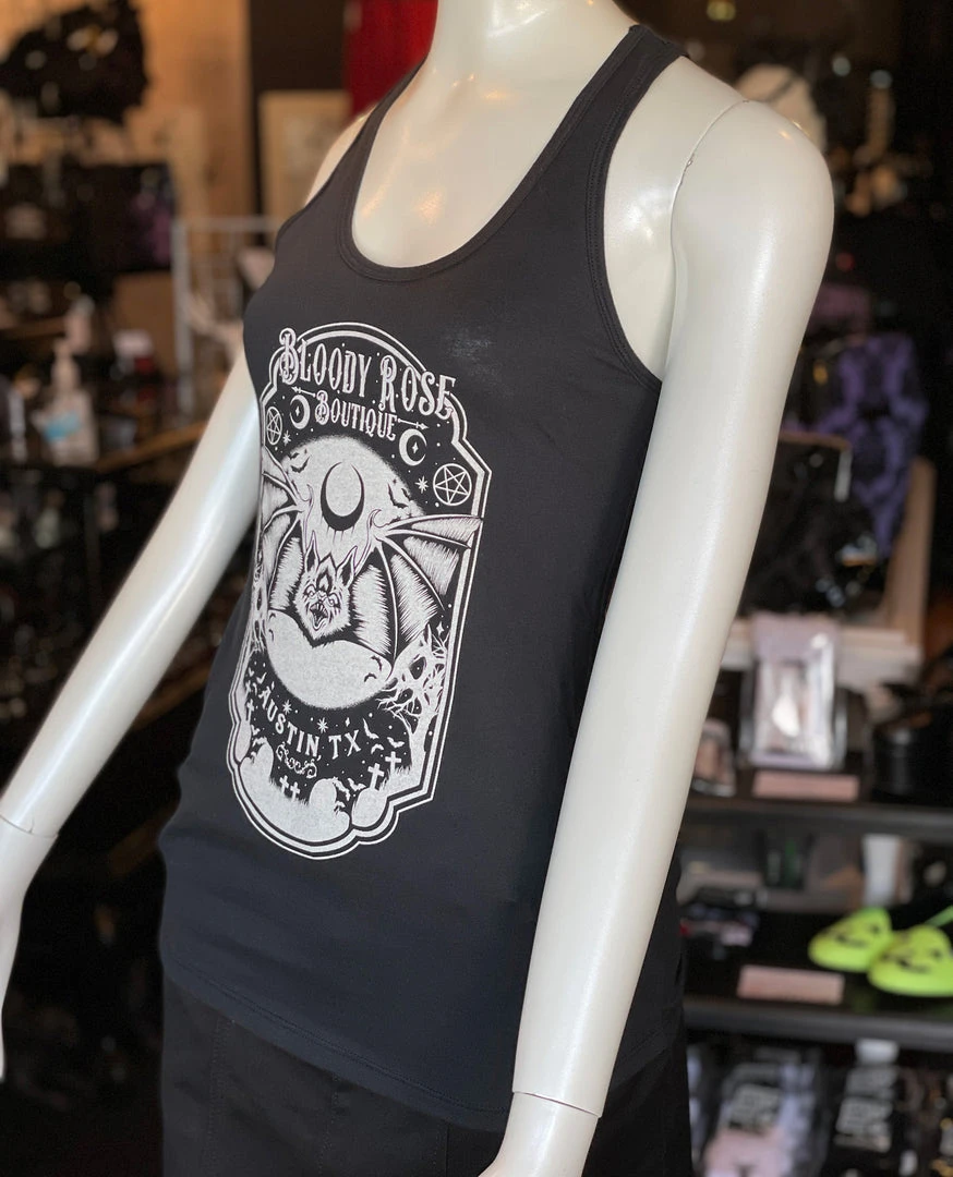 Bloody Rose Boutique Bloody Rose Bat - Women's Tank Top Women's Stuff 3 Bloody Rose Boutique Bloody Rose Bat - Women's Tank Top Women's Stuff