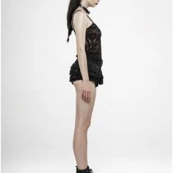 Punk Rave Women's Stuff Black Lace Opium Top