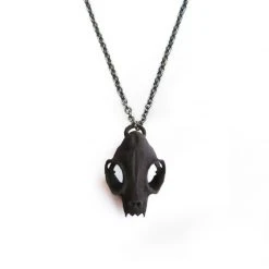 Rogue And Wolf Cat Skull Necklace Jewelry
