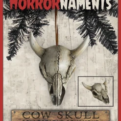 Horrornaments Cow Skull Ornamnent