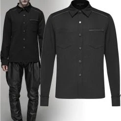 Punk Rave Men's Stuff Deimos Black Shirt