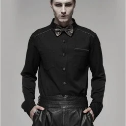 Punk Rave Men's Stuff Deimos Black Shirt