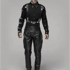 Punk Rave Men's Stuff Deimos Black Shirt