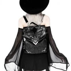 ReStyle Black Phantom Gothic Backpack With Dragon Wings