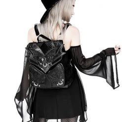ReStyle Black Phantom Gothic Backpack With Dragon Wings
