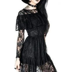 ReStyle Gloomy Prairie Black Lace Gothic Dress
