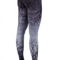 ReStyle Gray Branches Ombre Leggings Women's Stuff