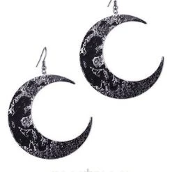 ReStyle Crescent Moon Textured Earrings
