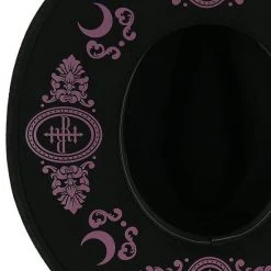 ReStyle Baroque Style Gothic Hat With Burgundy Monogram