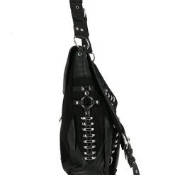 ReStyle Patchwork Hobo Bag With Multiple Pockets And Dragon PU