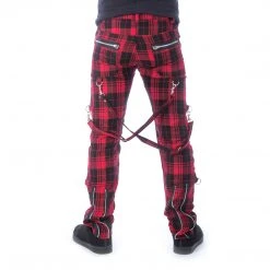Chemical Black Etienne Pants - Red Tartan