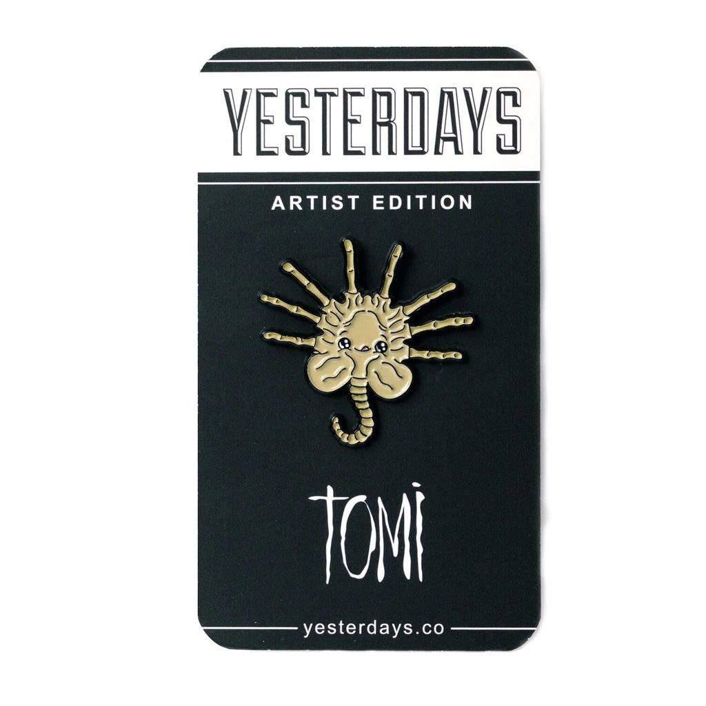 Yesterdays Pins Face Hugger Enamel Pin By Tomi Monstre 2 Yesterdays Pins Face Hugger Enamel Pin By Tomi Monstre