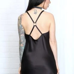 Mary Wyatt London Sigrid Satin O-Ring Slip Dress Women's Stuff 8 Mary Wyatt London Sigrid Satin O-Ring Slip Dress Women's Stuff