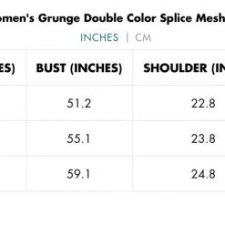 Punk Rave Grunge Double Color Splice Mesh Top - Black And Red