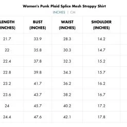 Punk Rave Women's Stuff Punk Plaid Splice Mesh Strappy Shirt