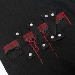 Punk Rave Punk Splice Zipper Straight Pants Women's Stuff