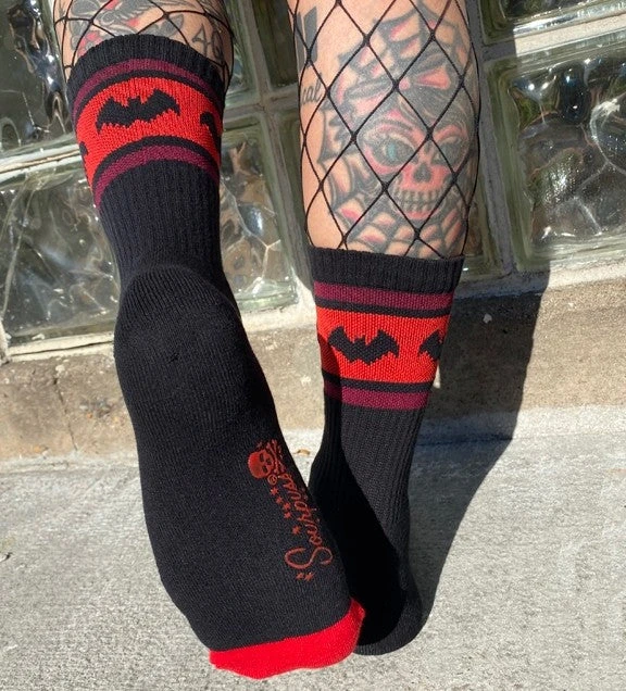 Sourpuss Bat Stripe Crew Socks Gift Ideas 2 Sourpuss Bat Stripe Crew Socks Gift Ideas