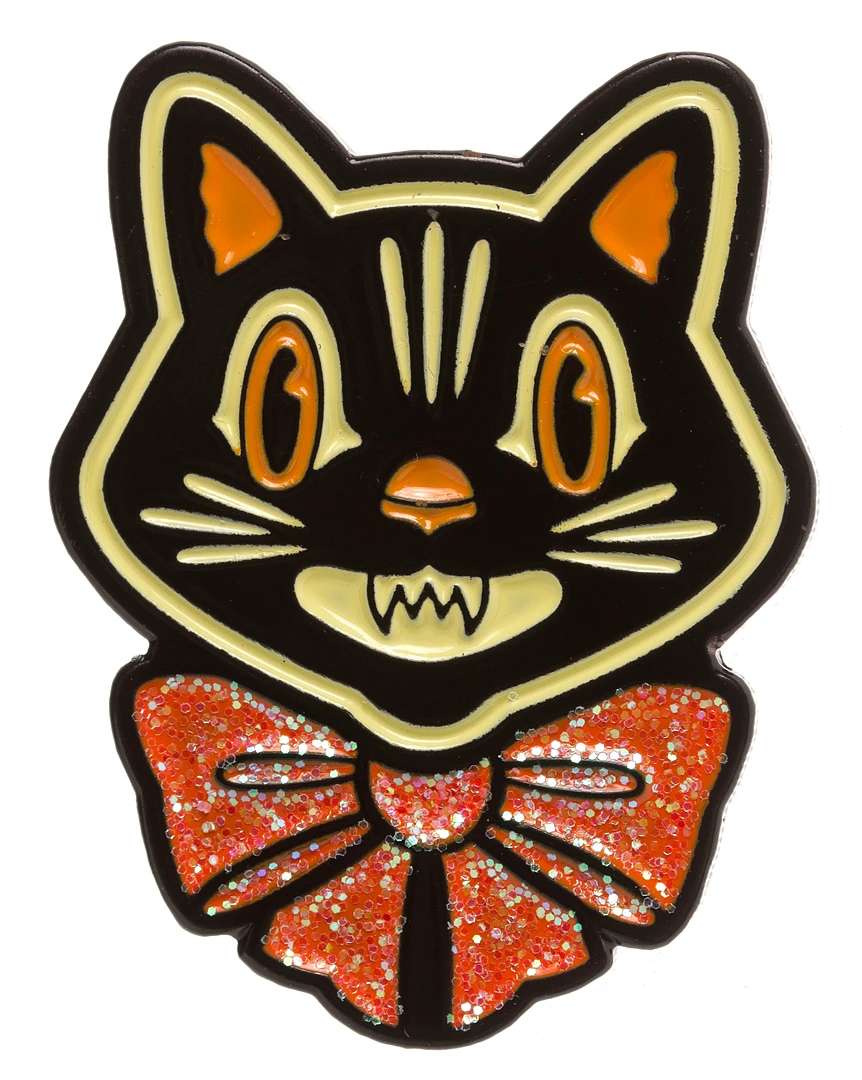 Sourpuss Halloween Cat Enamel Pin Pins 1 Sourpuss Halloween Cat Enamel Pin Pins