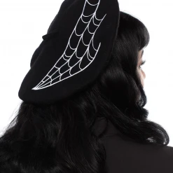 Sourpuss Accessories Spiderweb Beret