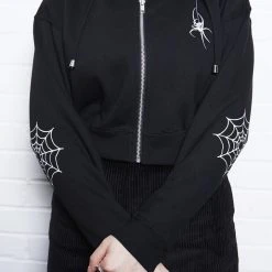 Mary Wyatt London Spinnerette Cropped Zip Hoodie Women's Stuff