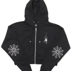 Mary Wyatt London Spinnerette Cropped Zip Hoodie Women's Stuff