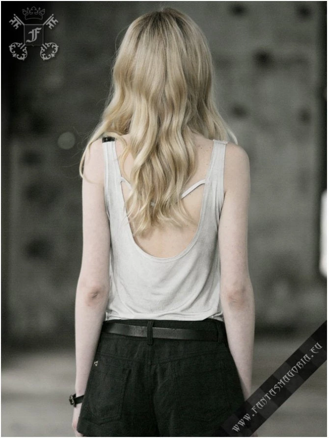 Punk Rave White Watercolor Tank Top 3 Punk Rave White Watercolor Tank Top