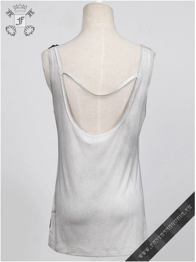 Punk Rave White Watercolor Tank Top 5 Punk Rave White Watercolor Tank Top