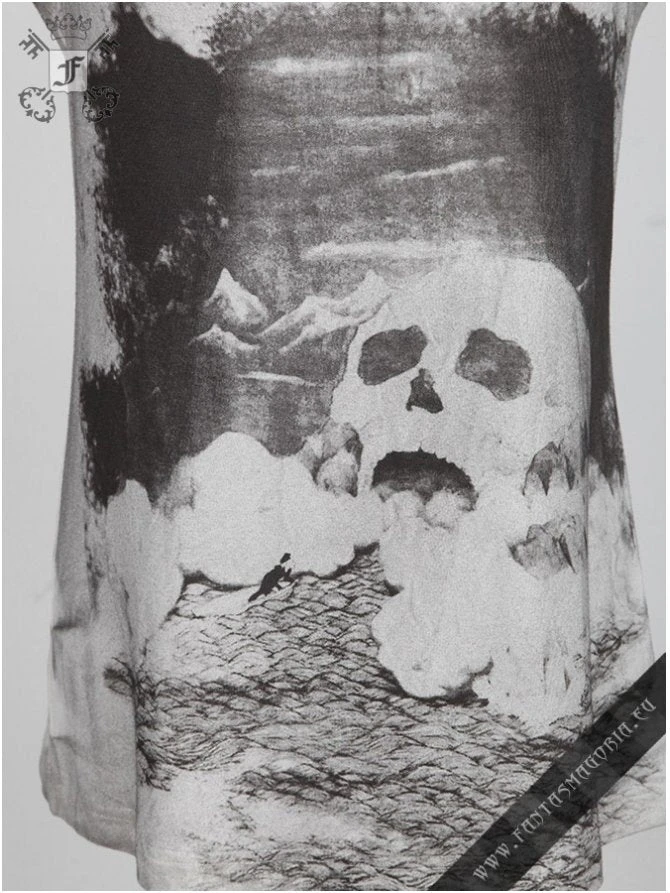 Punk Rave White Watercolor Tank Top 2 Punk Rave White Watercolor Tank Top